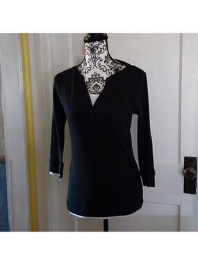 NWT Women Vesi Black  Thermal Long Sleeve Women Top Size S